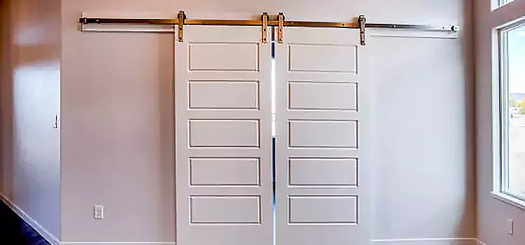 Glass Barn Door with Installation Hardware Kit Garden City