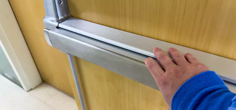 Installing a Push Bar on a Door Garden City